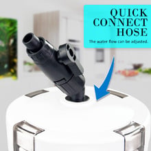 White Single Tube Aquarium External Canister Filter